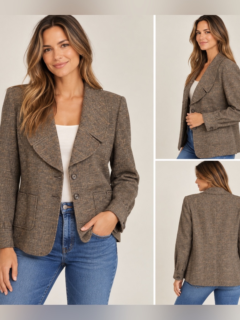 ⭐️HP⭐️ Ellen Tracy- Brand new tweed blazer!